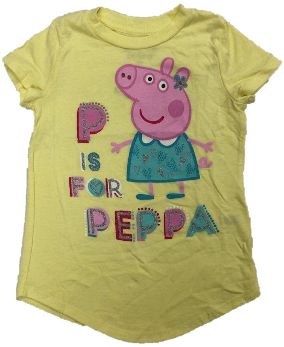 Peppa Pig P is for Peppa Nickelodeon Girls T-Shirt Toddler 4T