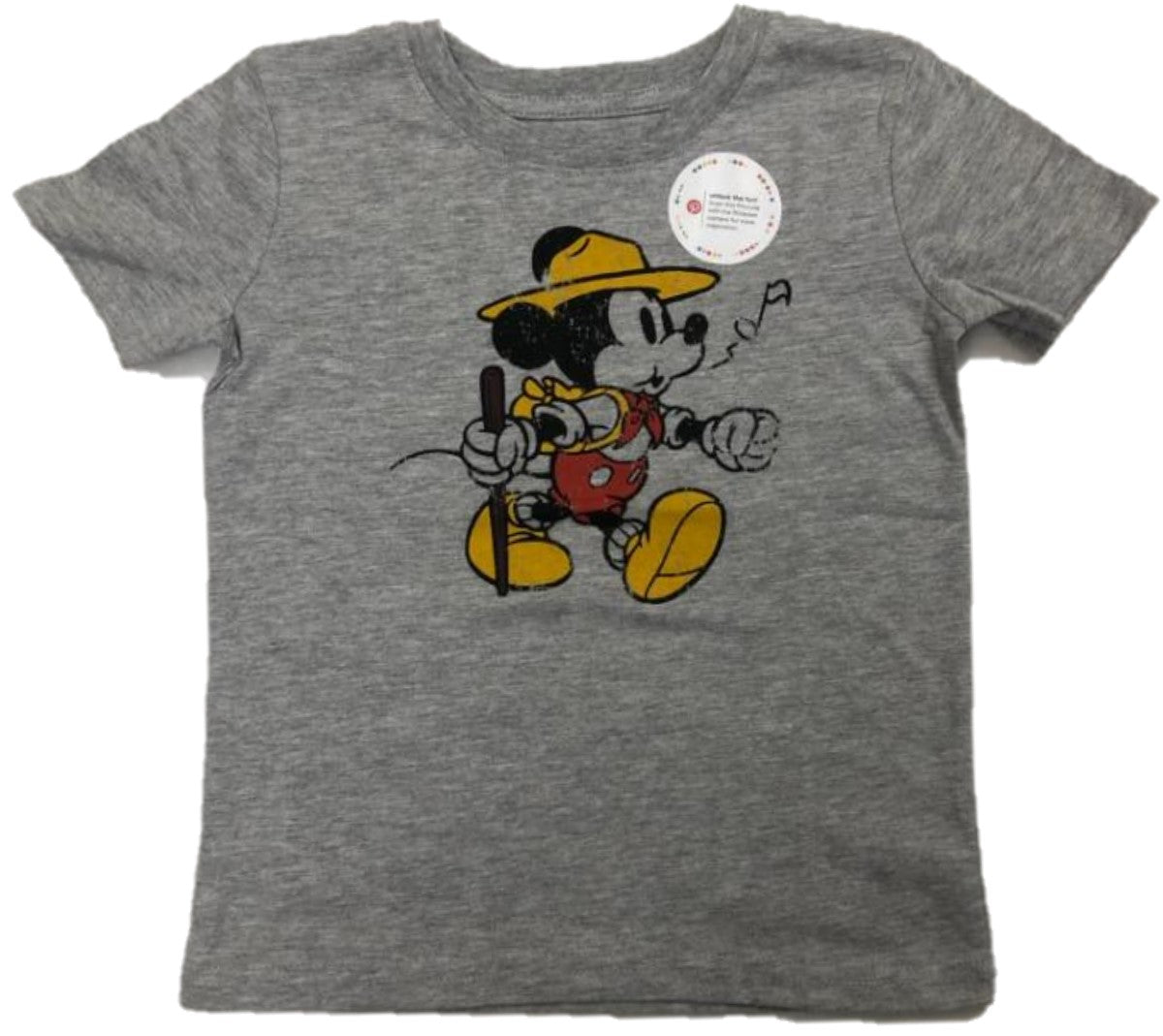Walt Disney Mickey Mouse Hiking & Whistling Boys T-Shirt