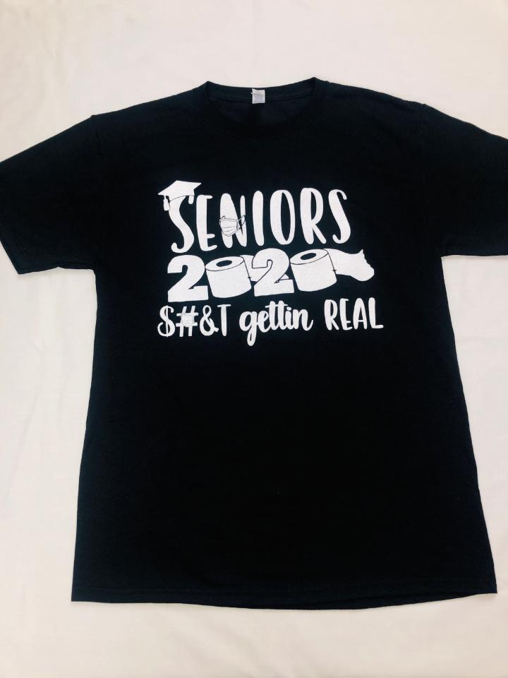 Seniors 2020 S#&T gettin REAL Mens T-Shirt