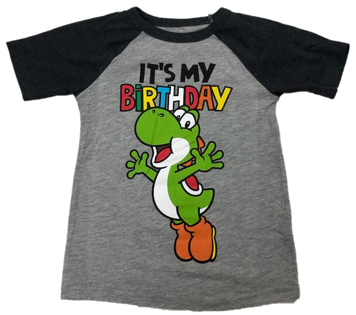 Yoshi It's My Birthday Boys Short Sleeve T-Shirt