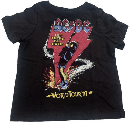 AC/DC ACDC World Tour 1977 Let There Be Rock Toddler T-Shirt