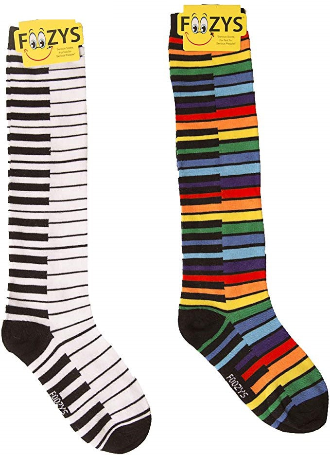 Piano Keys Foozys Knee High Socks