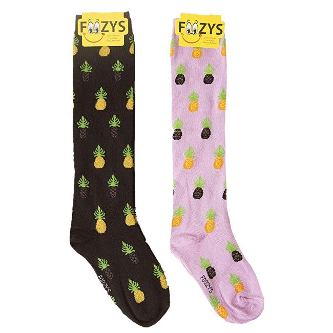 Pineapples Foozys Knee High Socks