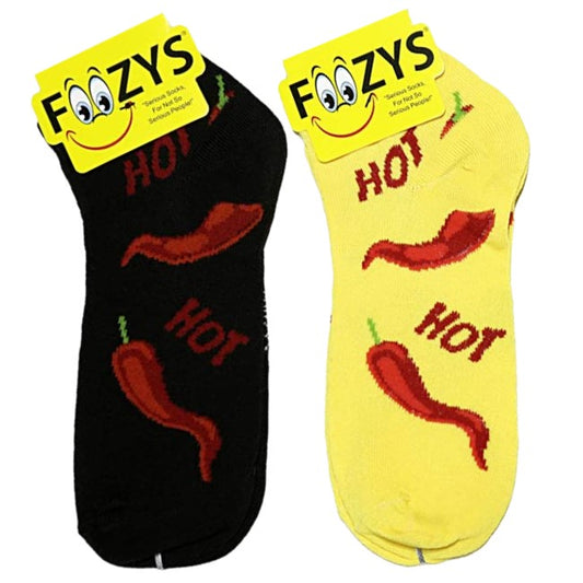 Hot Peppers Foozys Ankle No Show Socks