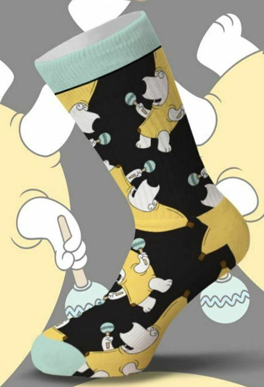 Brian Griffin Family Guy Banana ODD SOX COOL SOCKS MEN'S CREW