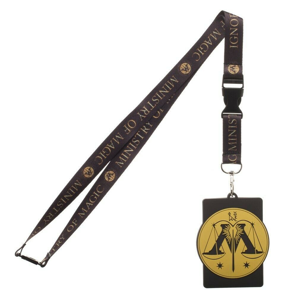 Harry Potter Ministry of Magic Lanyard with Rubber ID Badge Holder