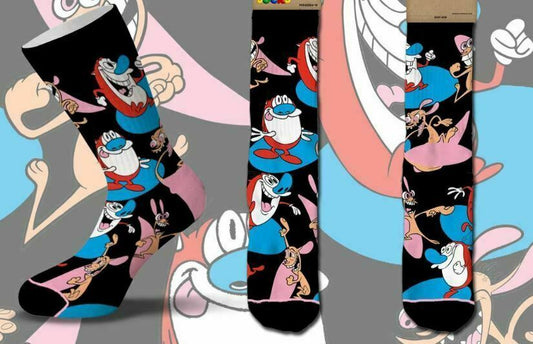 REN & STIMPY Men's Crew COOL SOCKS