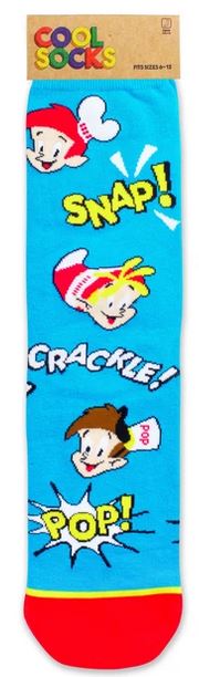 Rice Krispies Snap Crackle Pop Men's Crew Cool Socks