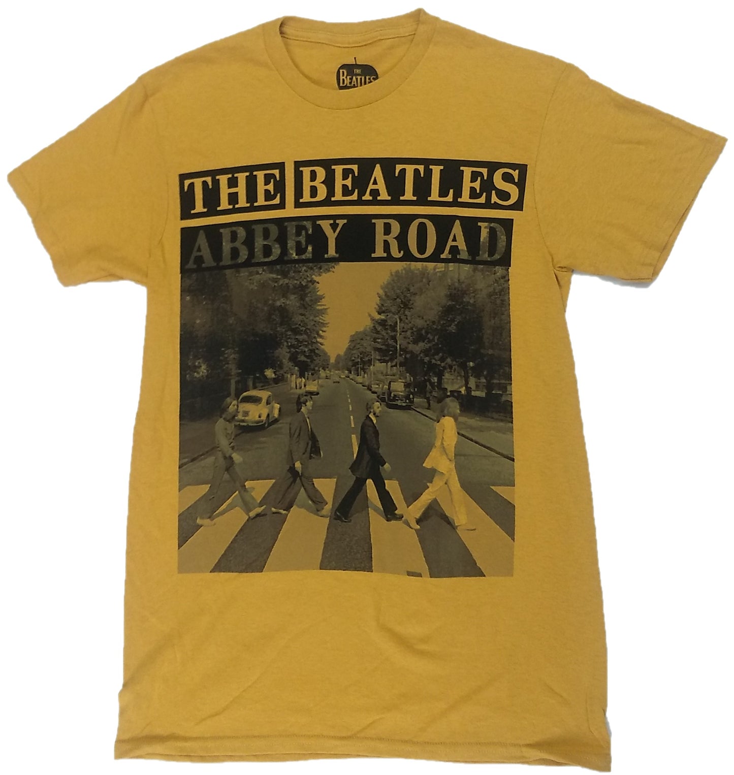 The Beatles Abbey Road Mens Yellow T-Shirt
