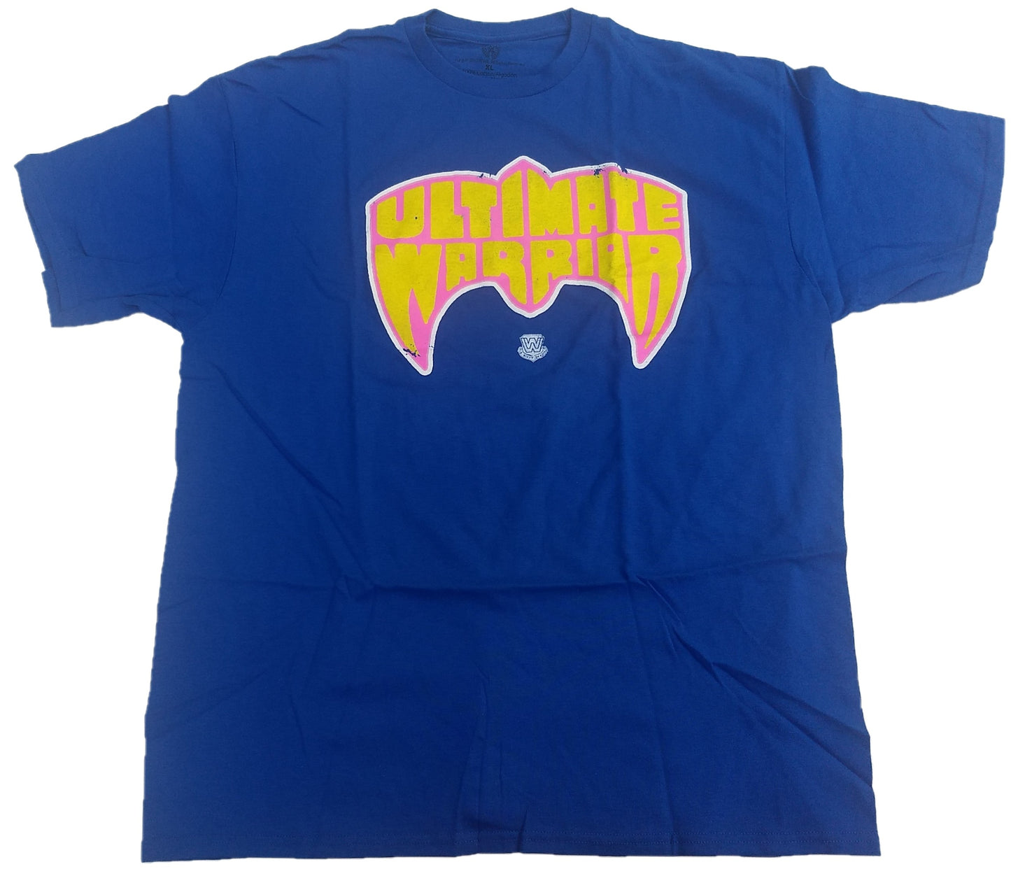 Ultimate Warrior Face Mask WWE WWF Mens T-Shirt (Blue)