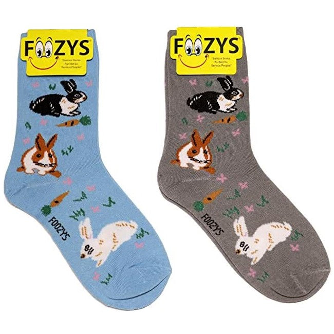 Bunnies Bunny Foozys Womens Crew Socks