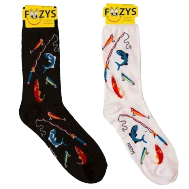 Fly Fishing Foozys Men's Crew Socks