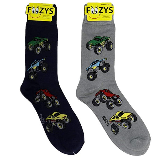 Monster Trucks Foozys Men's Crew Socks
