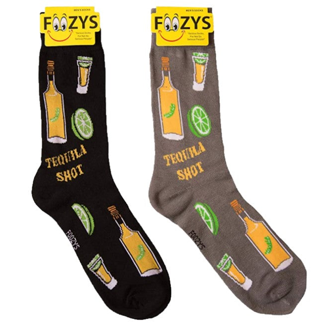 Tequilla Shot Foozys Men's Crew Socks