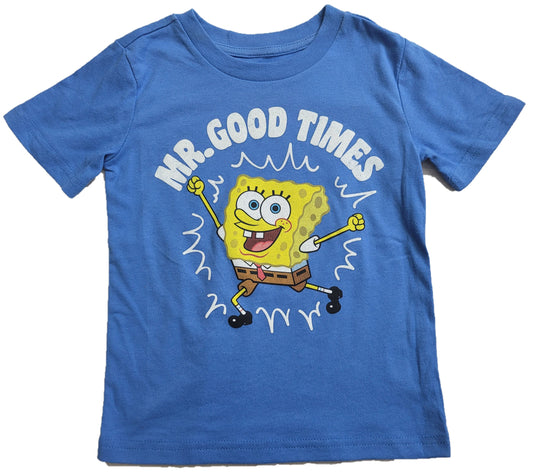 Mr Good Times Spongebob Squarepants Boys T-Shirt