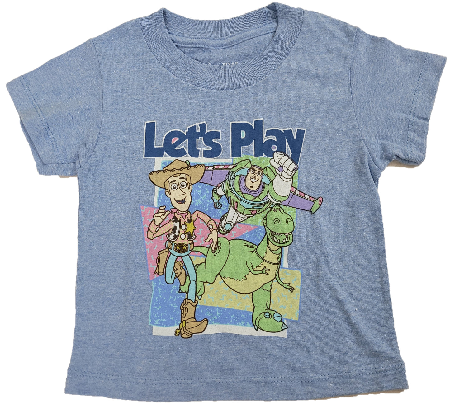 Woody T-Rex Buzz Lightyear Toy Story Let's Play Boys T-Shirt