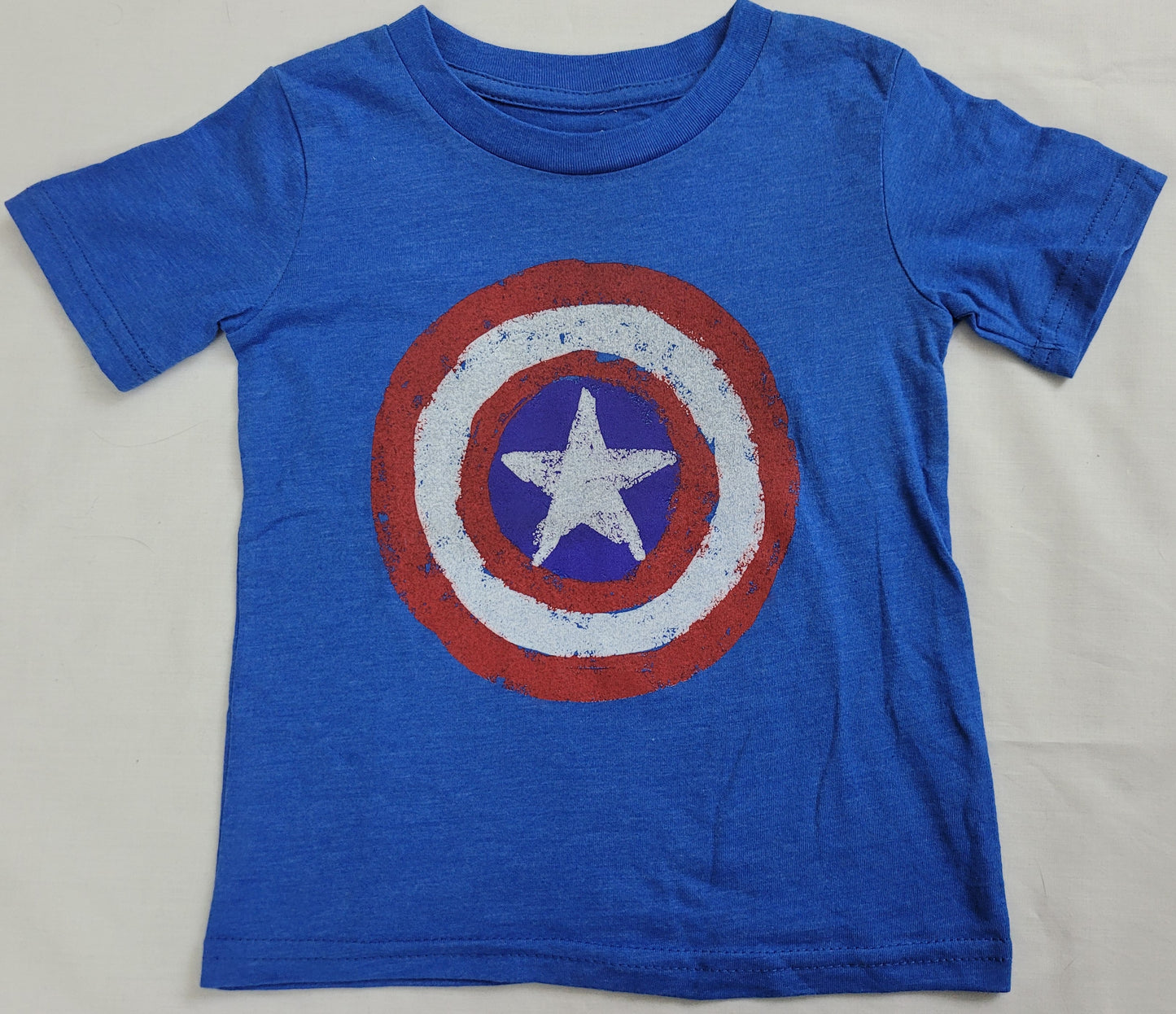 Captain America Shield Marvel Boys T-Shirt (Blue)