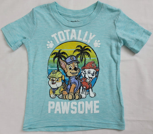 Totally Pawsome Patrol Boys T-Shirt Nick Jr (Teal)