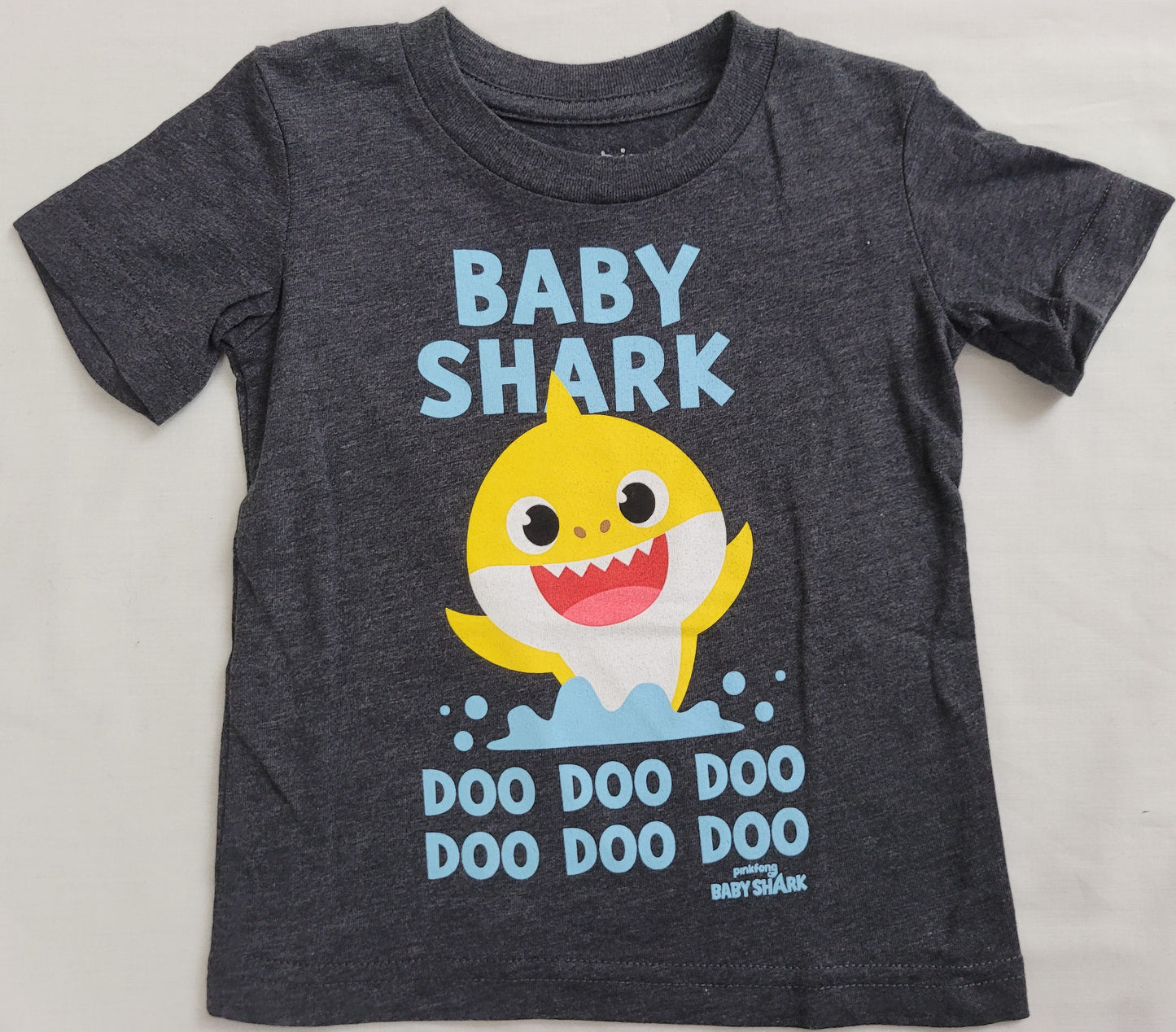 Baby Shark PinkFong Doo Doo Doo Boys T-Shirt (Grey)