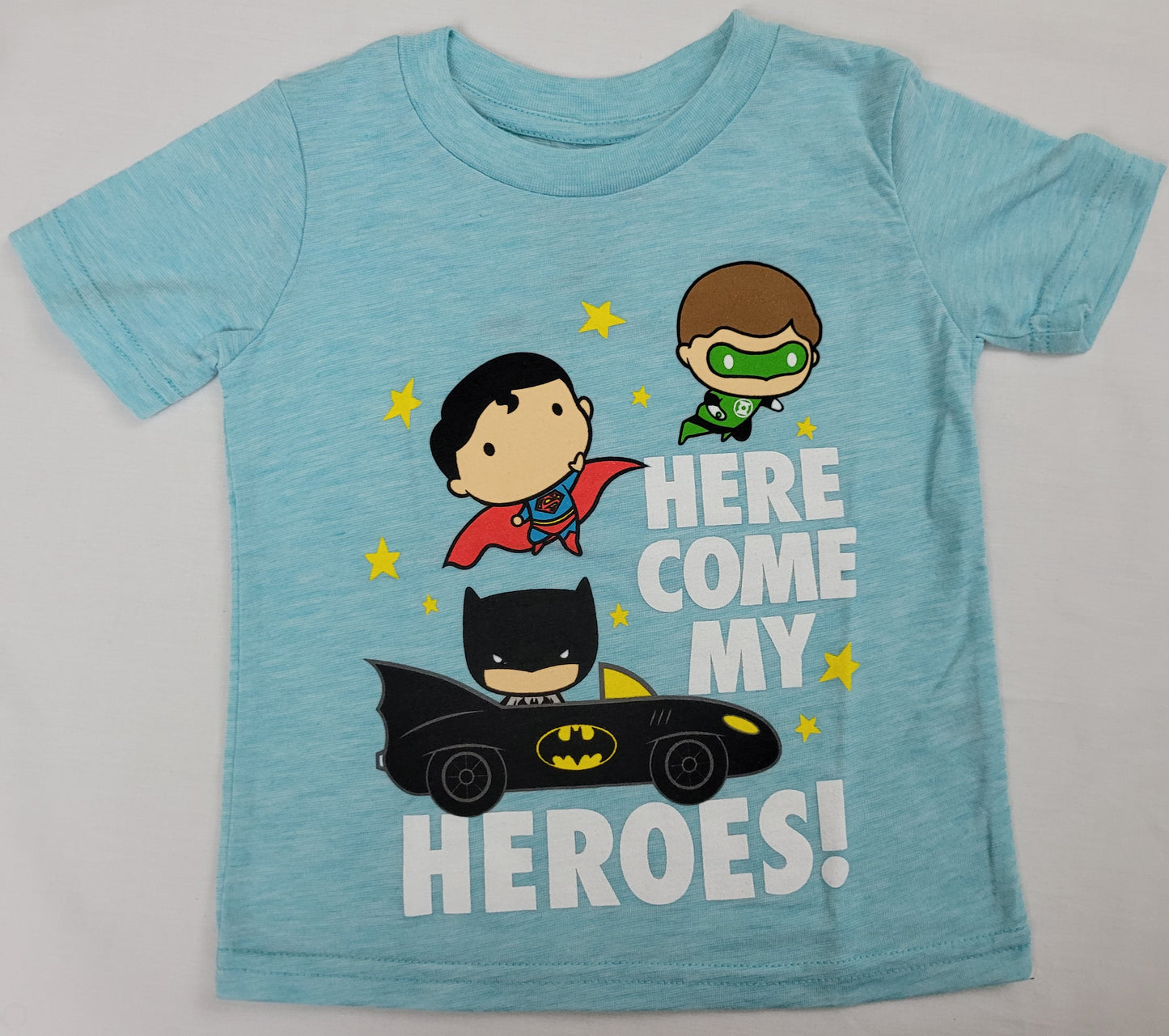 Green Lantern Superman Batman Here Come My Heres Boys T-Shirt 2T 5T