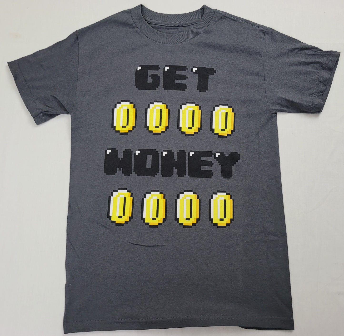 Get Money Coins Mens T-Shirt (Grey)
