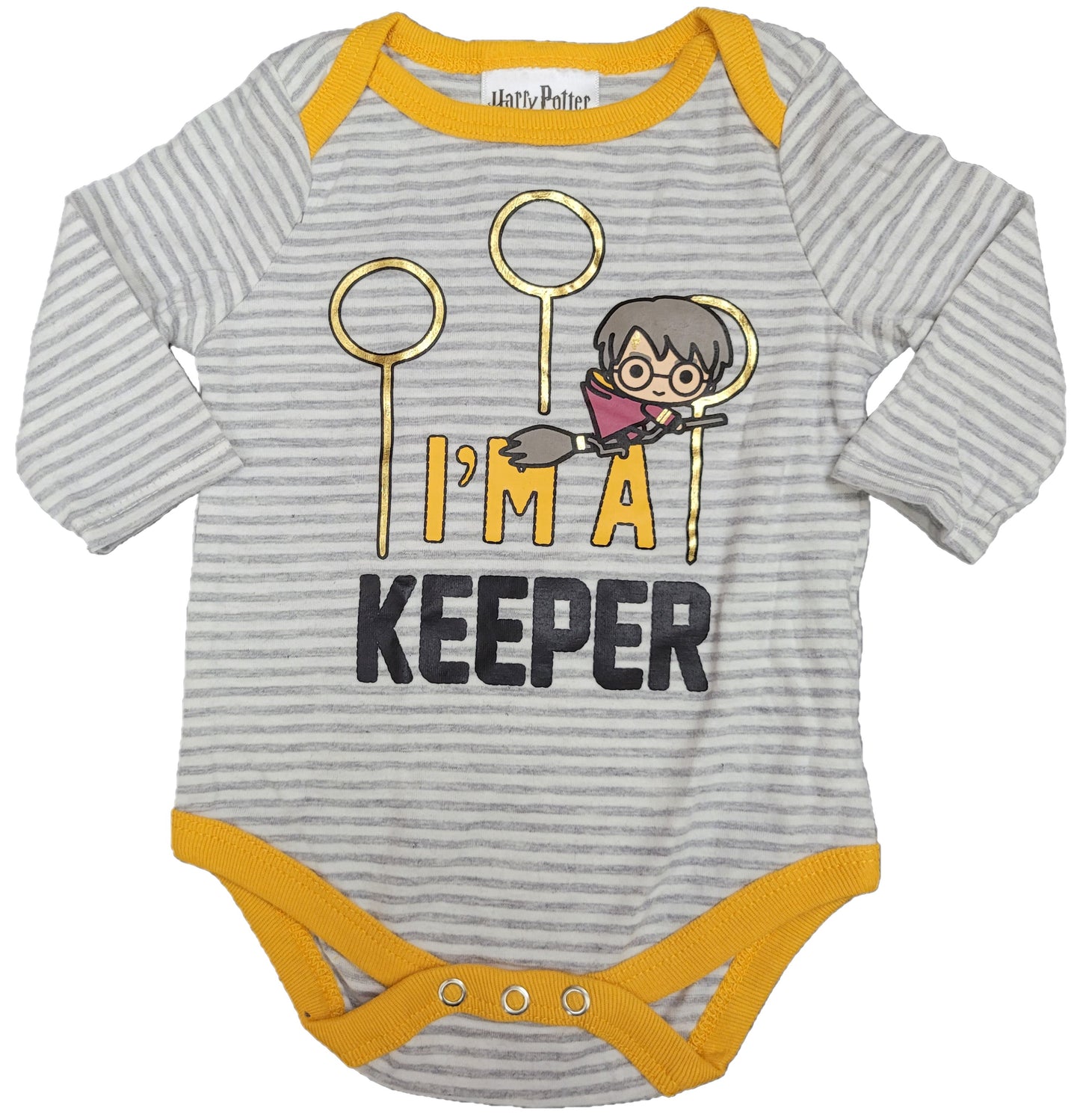 Harry Potter I'm A Keeper Key Quidditch Infant Baby Onesie