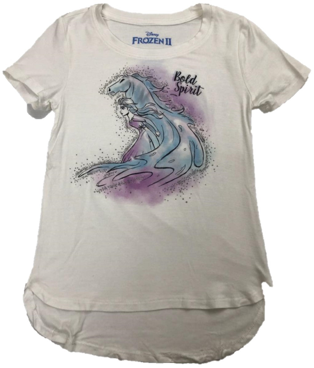 FROZEN ELSA BOLD SPIRIT HORSE Disney Walt Disney Girls T-Shirt