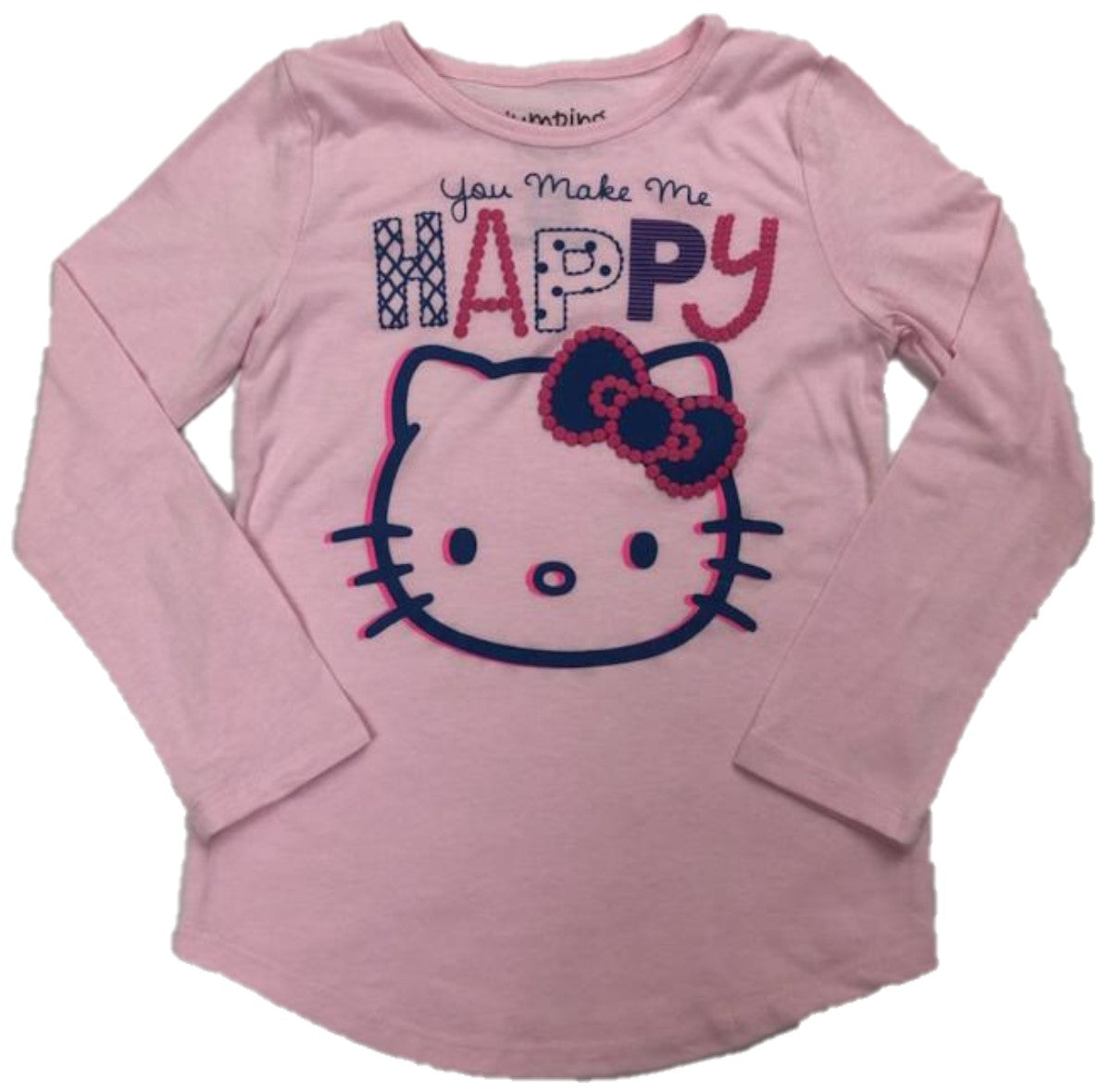 Hello Kitty You Make Me Happy Girls Long Sleeve T-Shirt