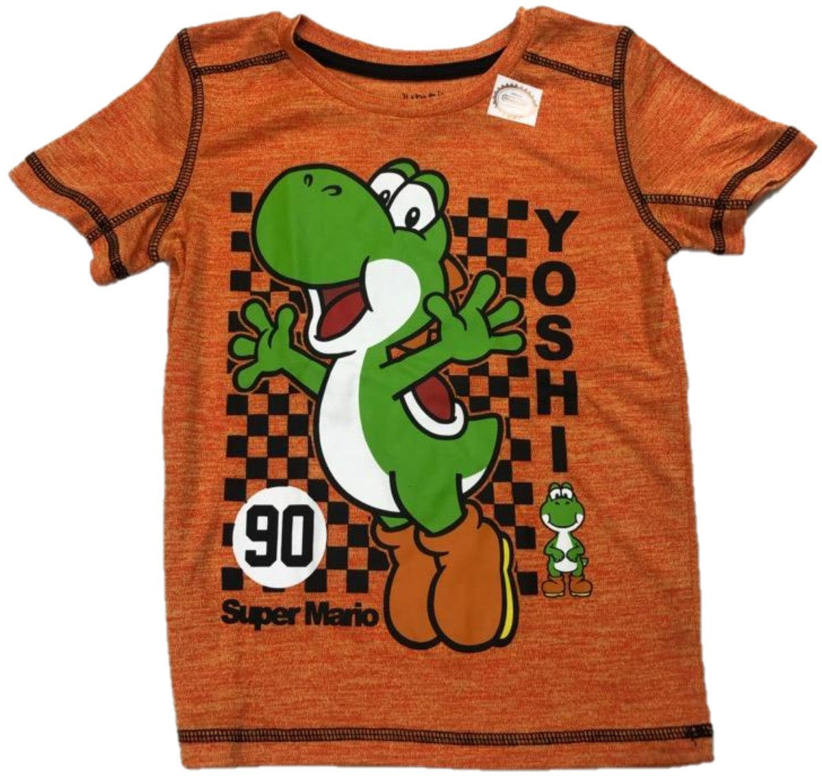 Yoshi 1990 Super Mario Boys T-Shirt (Orange)