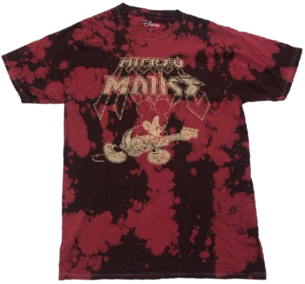Mickey Mouse Rock Guitar Tie Dye Mens T-Shirt