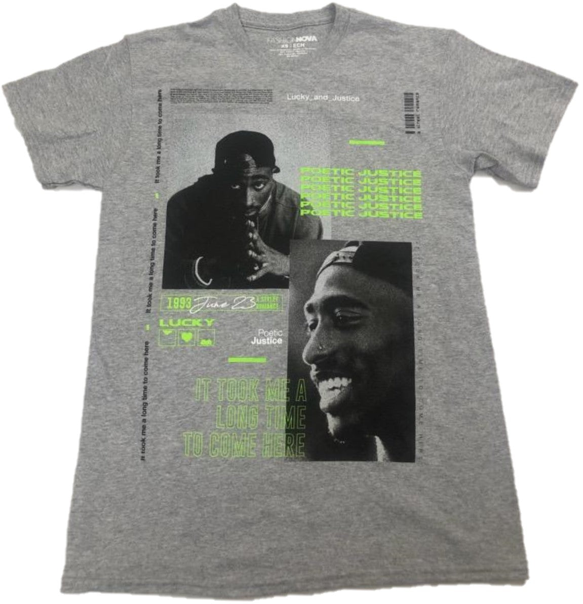 Poetic Justice Lucky Street Romance Song Lyrics Tupac Shakur 2Pac Mens T-Shirt
