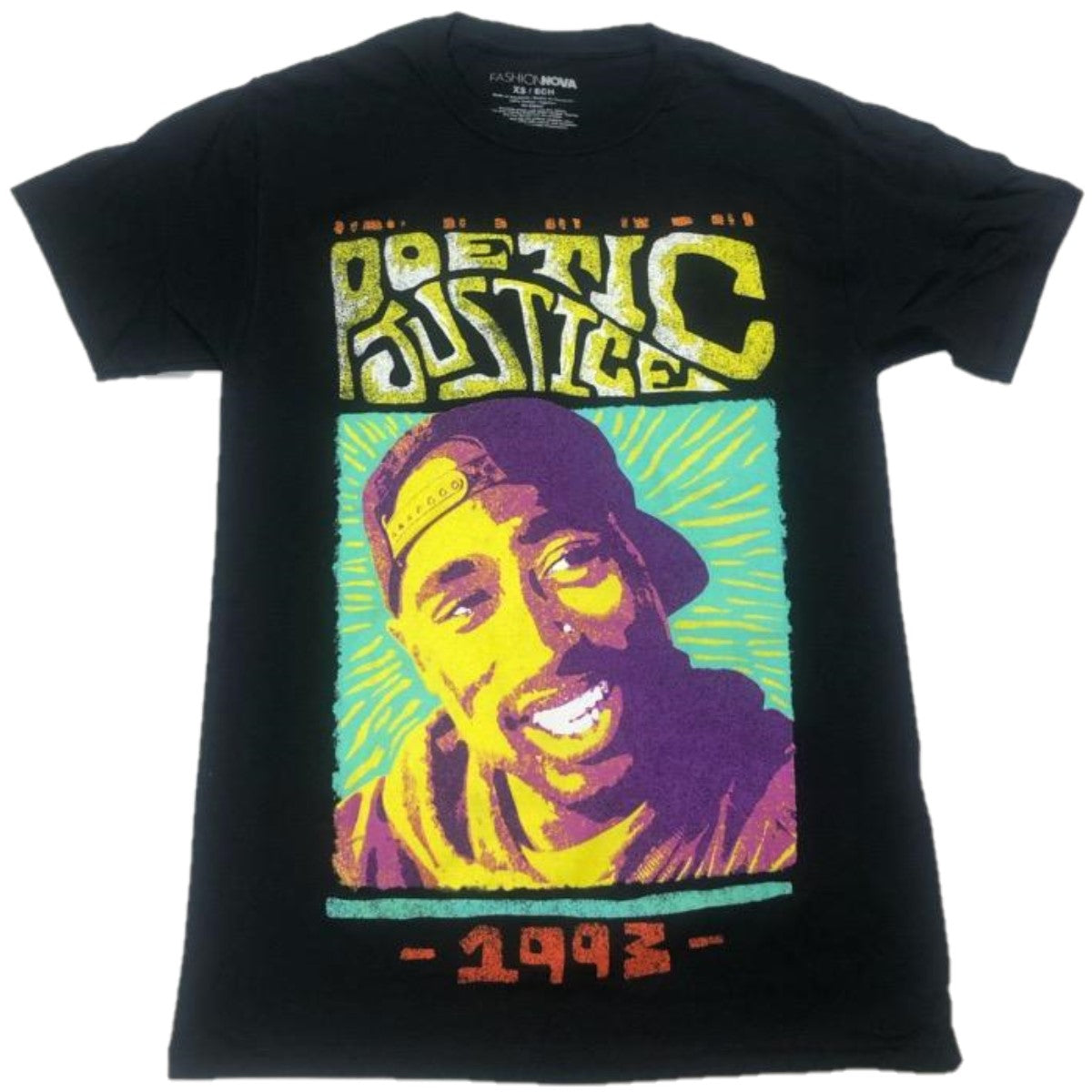 Poetic Justice 1993 Distressed Tupac Shakur 2Pac Mens T-Shirt