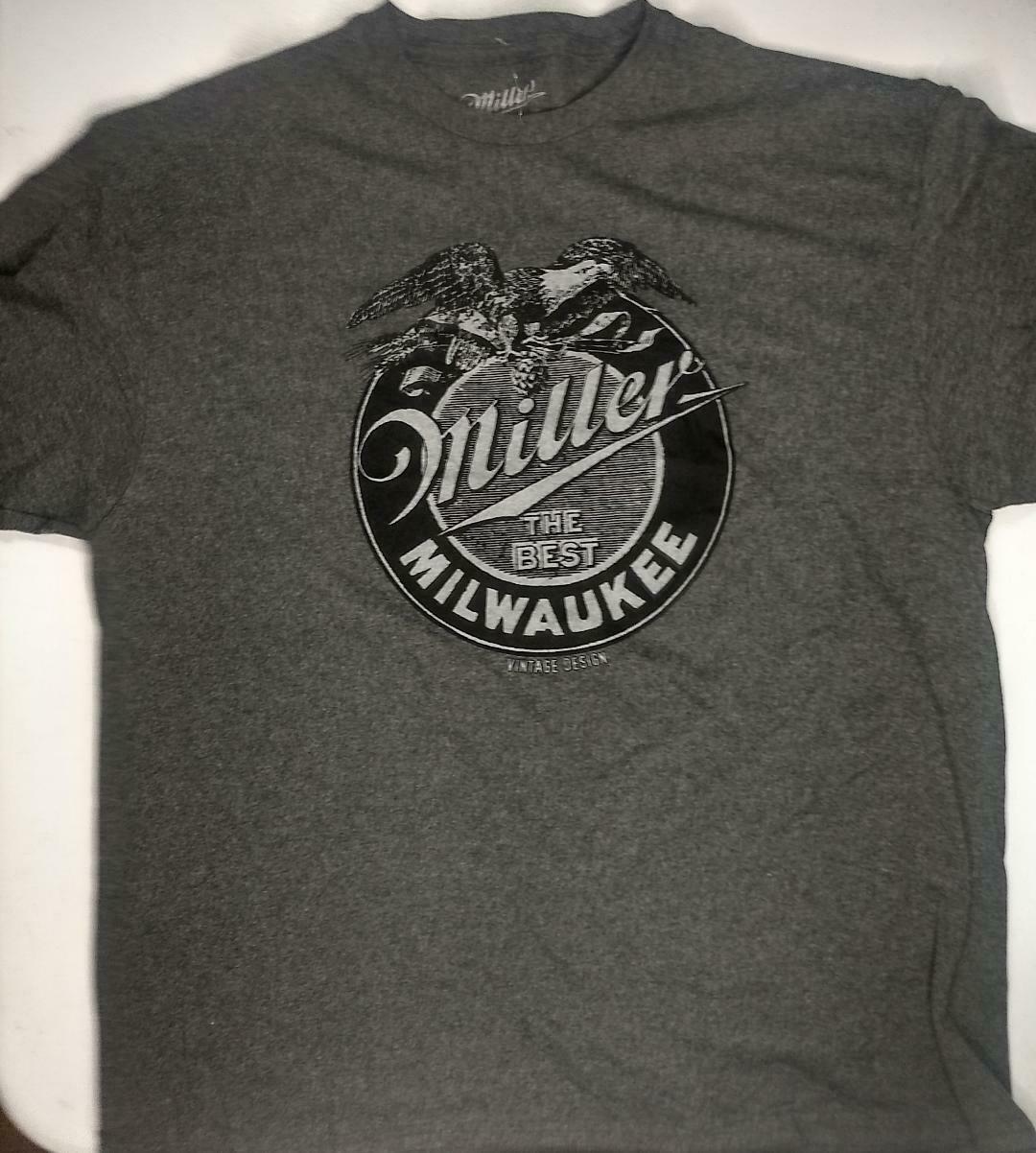 Miller The Best Milwaukee Vintage Mens T-Shirt (Grey)