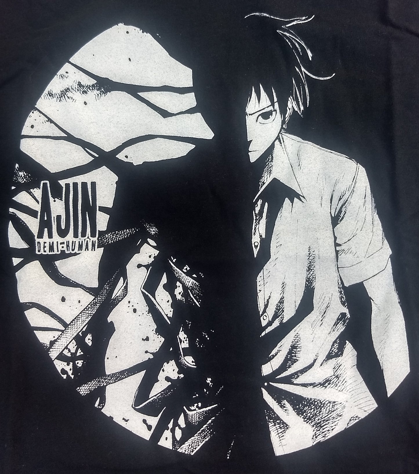 Ajin Demi-Human Anime Animation Japaneese Lootcrate Mens T-Shirt (Black)