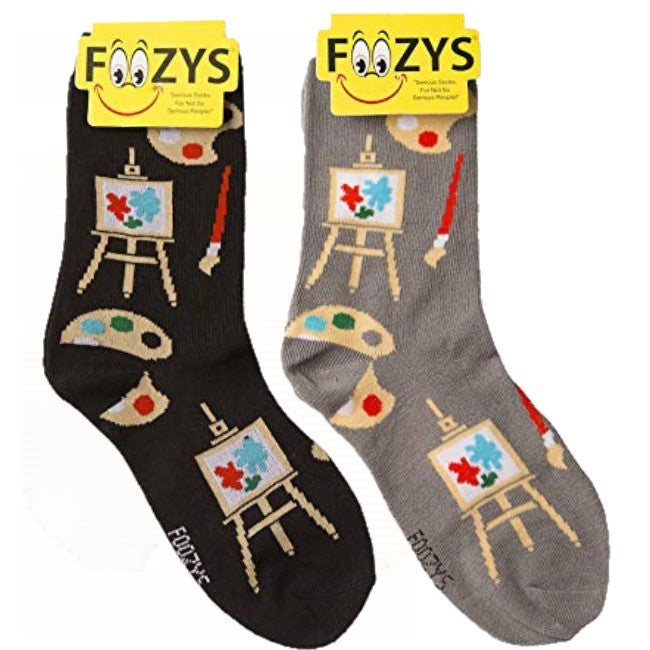 Artist Palette Foozys Womens Crew Socks