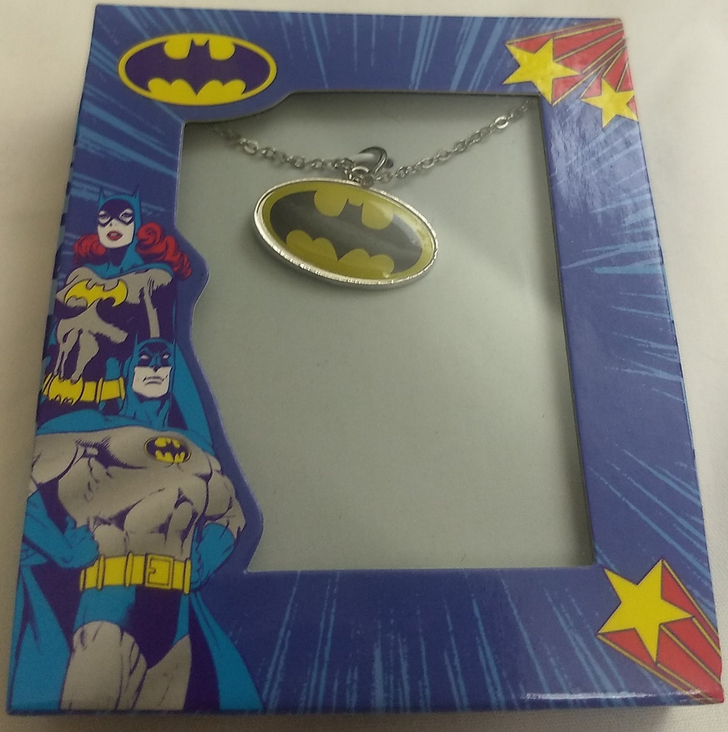 Batman Logo Necklace 16" Chain with 2" Extension