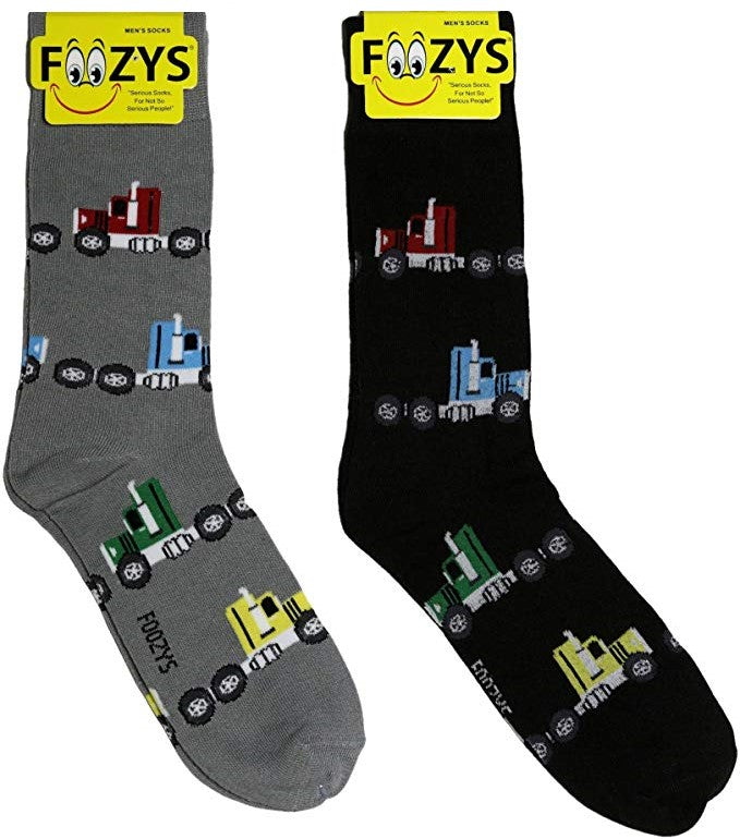 Big Rig Trucker Foozys Men's Crew Socks