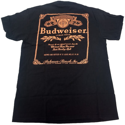 Budweiser Anheuser-Busch Lager Beer Mens T-Shirt (Black)