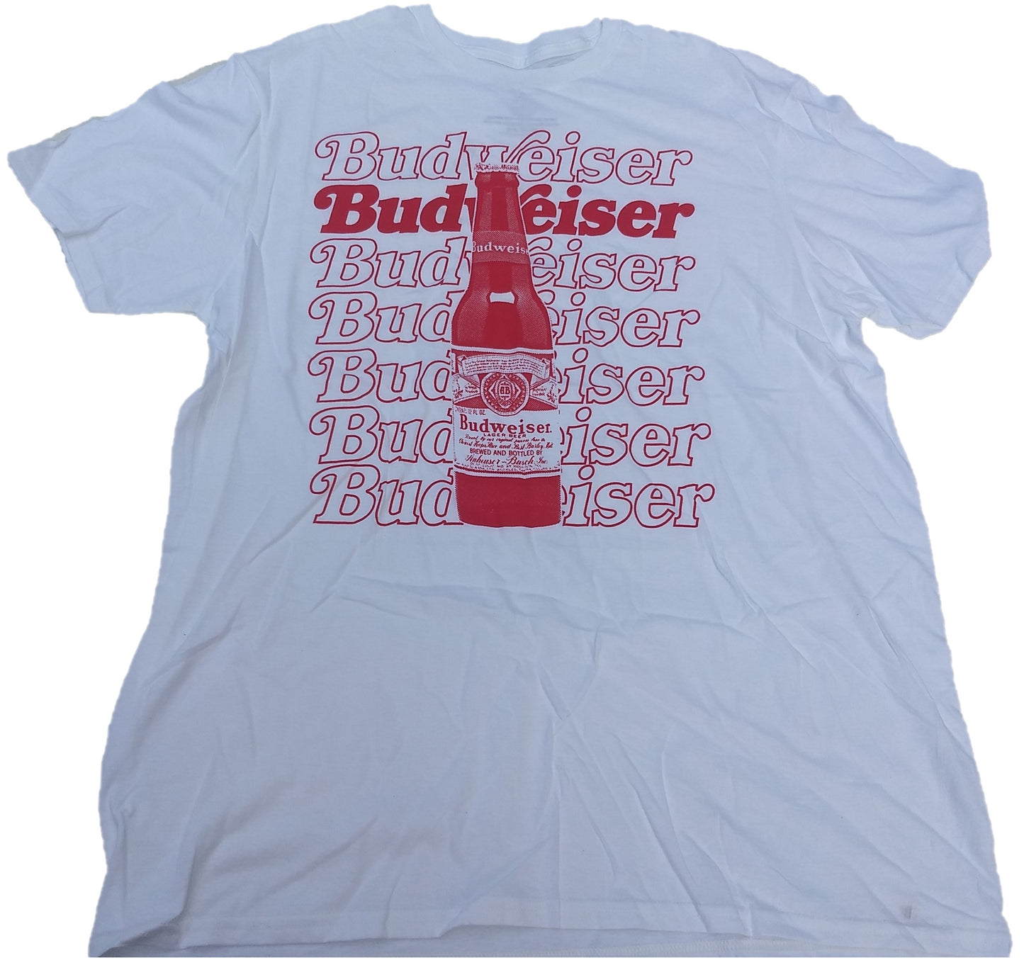 Budweiser Bottle of Beer Lager Mens T-Shirt