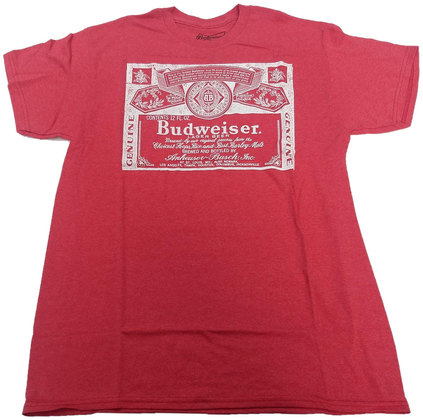 Budweiser Genuine Lager Beer Mens T-Shirt