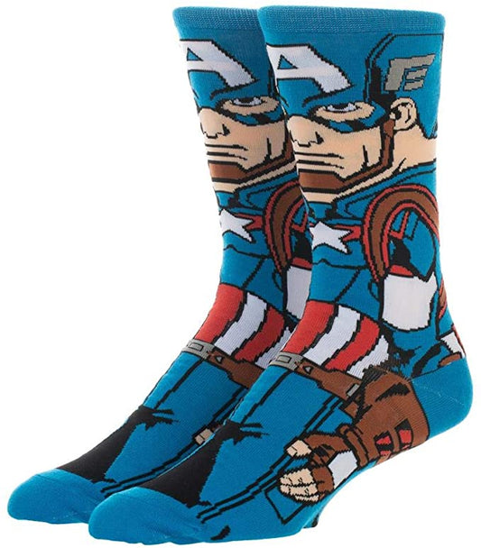 Captain America Marvel 360° Degree Character Crew Socks
