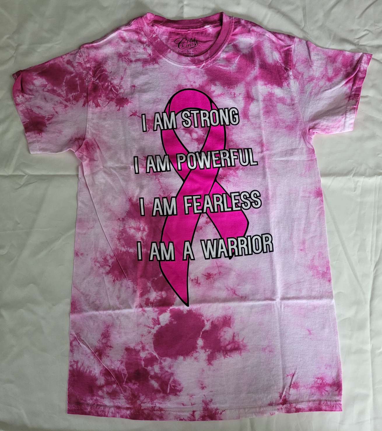 I am Strong Powerful Fearless Warrior Cancer Ribbons Mens T-Shirt
