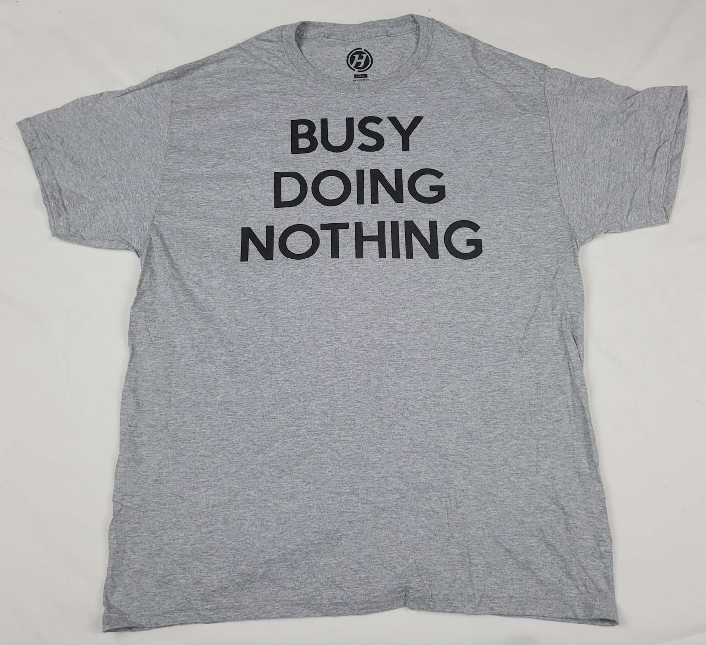 Busy Doing Nothing Mens T-Shirt (Grey)