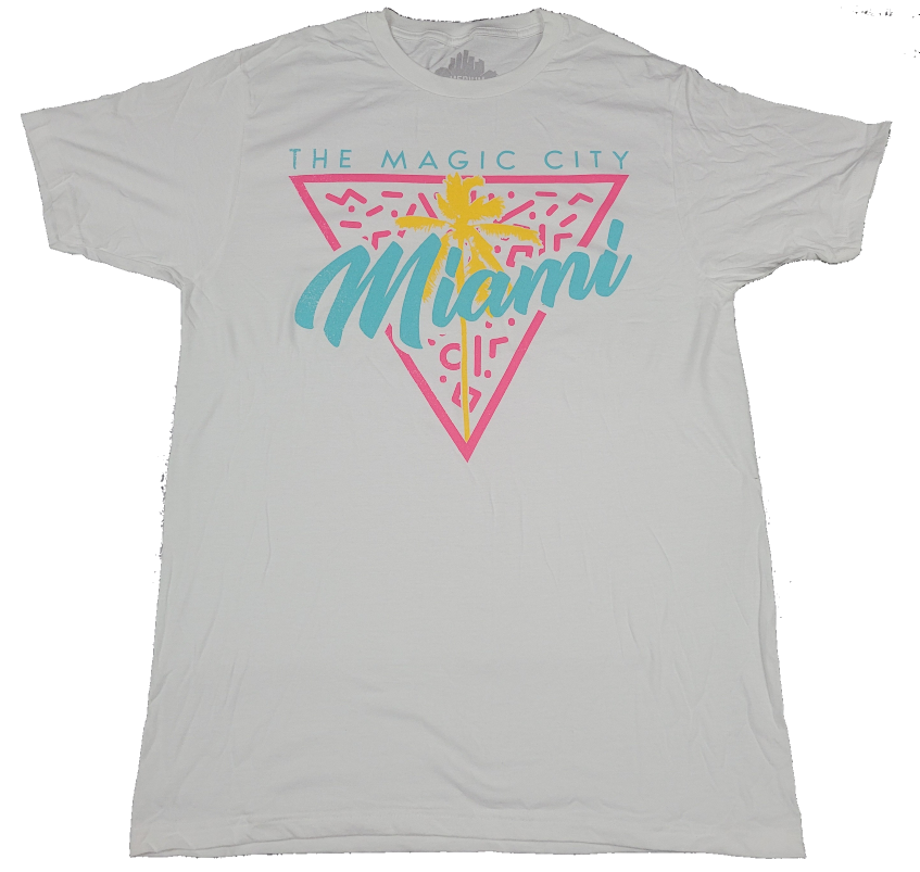 The Magic City Miami Mens T-Shirt (White)