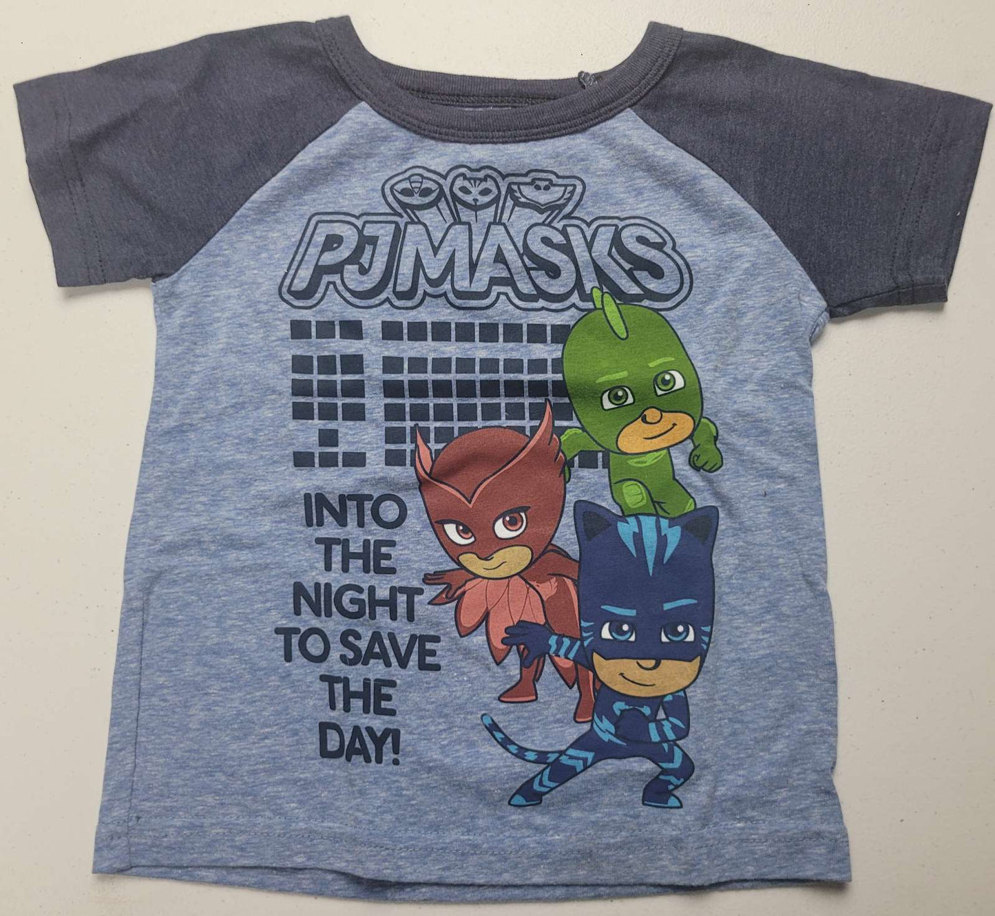 PJ Mask Into The Night To Save the Day Boys T-Shirt (Blue)