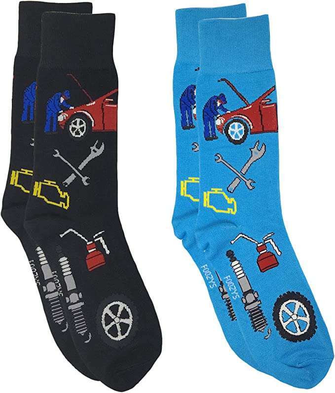 Car Mechanic Foozys Men's Crew Socks