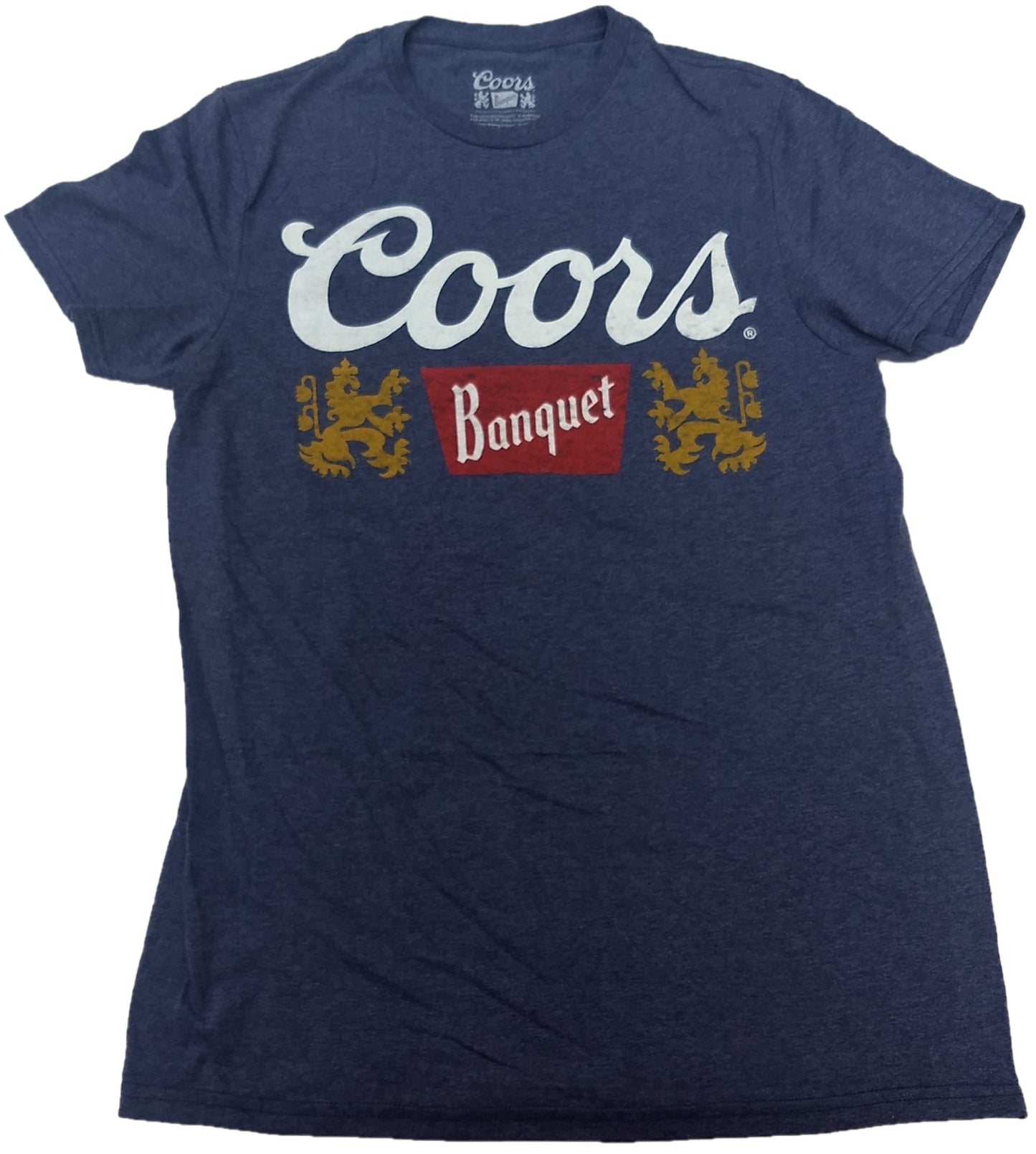Coors Banquet Beer Lager Mens T-Shirt (Blue)