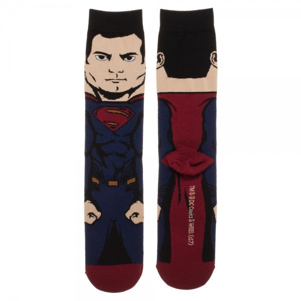 DC Comics Justice League Superman 360° Character Crew Socks