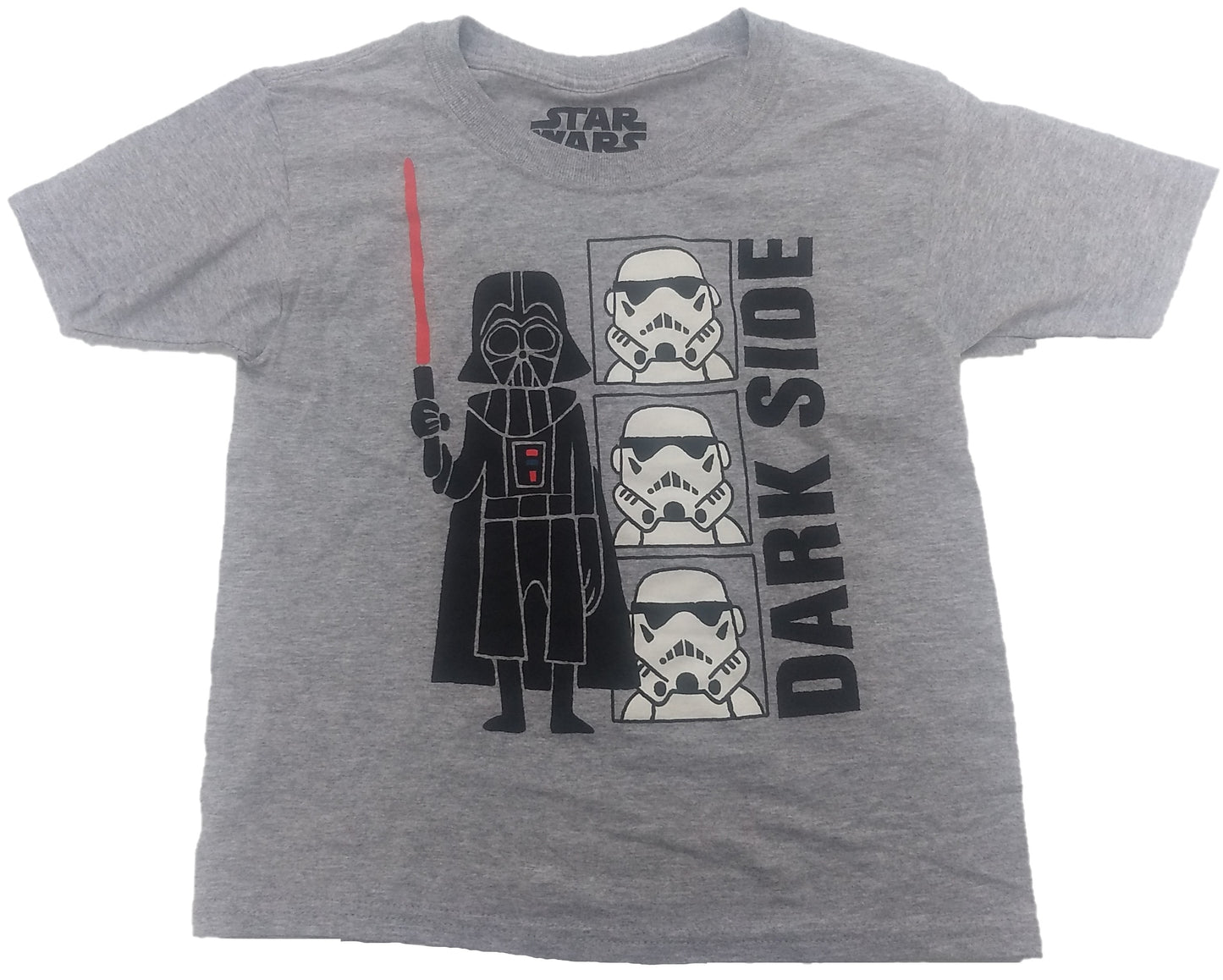 Star Wars Boys' Darth Vader Stormtrooper Dark Side Chibi Style T-Shirt