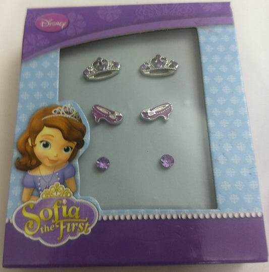 Disney Princess Sofia The First Earrings 3 pack